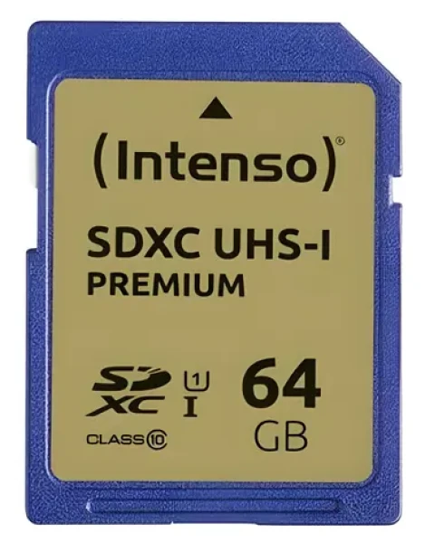 INTENSO 64GB SDXC / Pamäťová karta / UHS-I / Class 10 / čítanie: 45 MB/s / zápis: 10 MB/s (3421490)