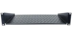 Intellinet perforovaná polica do racku čierna / Rack polica / 19" / 2U / hĺbka 250 mm / nosnosť 25 kg (712507)