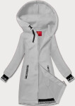 Svetlošedá dámska dlhá mikina na zips LHD (AMG-173) odstíny šedé XL (42)