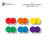 Connetix Connetix Tiles - 12 Dúhových Guličiek Pre Guličkovú Dráhu