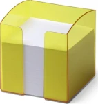 Durable TREND priehľadná žltá / Zásobník na lístočky / 90x90 mm / 800 ks (1701682004)