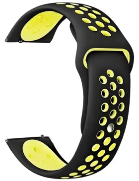 Beline Sport Silicone čierno-žltá / Remienok pre smartwatch / silikónový / 22 mm / univerzálny