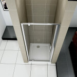 H K - Sprchové otočné dvere MONO D1 80 × 185 – číre sklo, chróm SE-MONOD180