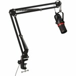 MOZOS MKIT-GX čierna / stolný mikrofón s ramenom / pop filter / USB-C / 3.5 mm Jack (5903738183197)