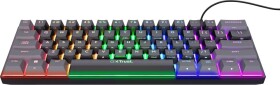 Trust Trust GXT 867 Acira, Wired, USB, Mechanical, QWERTY, RGB LED, Black, Grey