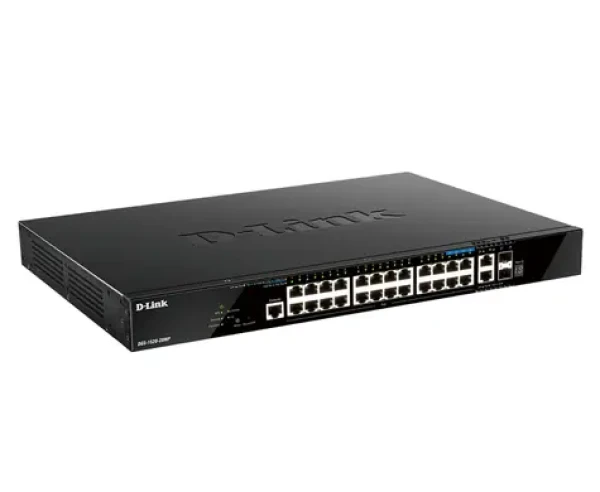 D-Link DGS-1520-28MP/E / Switch / L3 Managed / 20x GbE PoE+ / 4X 2,5GbE / 2x 10GbE / 2x SFP+ / 370W PoE (DGS-1520-28MP/E)