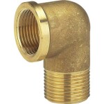 GARDENA 07285-20 Mosadz Uhol Kus 39,0 mm (1 1/4") Vnútorný závit, 49,91 mm