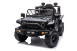 Mamido Mamido Elektrické autíčko OFFROAD čierne 12V Vysoký podvozok, široké sedadlo, Odpružené nápravy, 2,4 GHz Diaľkové ovládanie LED svetlá
