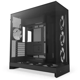NZXT H9 Flow RGB+ čierna / E-ATX / 2x USB-A 3.2 / 1x USB-C 3.2 / 1x 120mm / 6x 140mm RGB / bez zdroja (CM-H92FB-P1)