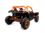 Mamido Mamido Elektrické autíčko Buggy Bumper 66 oranžové | 24V | 4x200W | EVA | LED | 2,4 Ghz | ECO koža