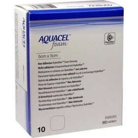 AQUACEL Foam Hydrofiber krytie na rany 5x5 cm 10ks