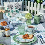 GREEN GATE Behúň na stôl Liliana White 45 × 140 cm