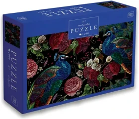 INTERDRUK Puzzle Secret Garden: Pávy medzi ružami