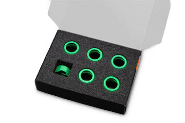 EKWB EK- Quantum Torque Compression Ring 6-Pack HDC 14 - Green (3831109836101)