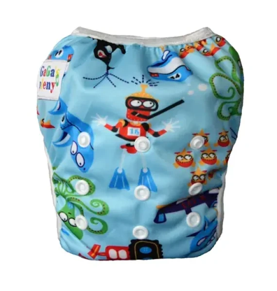 GaGa's Plienkové plavky pre bábätko Modré more (8594197440944)