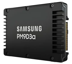 Samsung PM9D3 15,36 TB / 2,5" U.2 / PCIe 5.0 NVMe / R: 12 000 MB / s / W: 6 000 MB / s / IOPS: 2000K350K / 1 DWPD (MZWL615THBLF-00AW7)