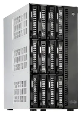TerraMaster T12-500 Pro / NAS / Mini Tower / 12x SATA HDD / SSD / Intel Core i7-1255U / 16GB DDR5 / 2x 10GbE / Diskless (T12-500 PRO)