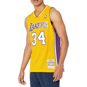 Mitchell Ness Pánsky dres Los Angeles Lakers NBA Swingman Home Jersey Lakers 99 Shaquille O`Neal SMJYGS18179-LALLTGD99SON