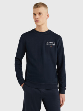 Pánska mikina ROUND NECK LOGO SWEATSHIRT UM0UM02878DW5 tmavo modrá Tommy Hilfiger