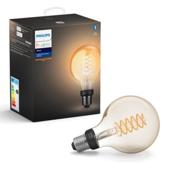 Philips Hue Filament BT LED žiarovka G93 9W teplá biela / múdra LED žiarovka / 600 lm / 2200 K / stmievateľná (8718699688882)