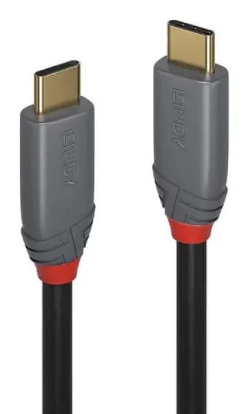 Lindy USB-C 5 m čierna / Kábel / USB-C - USB-C / USB 3.2 / 10 Gbit/s (36908)