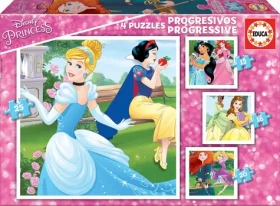 Educa Puzzle Disney princeznej 4v1