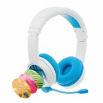 BuddyPhones School+ modrá / detské bezdrôtové slúchadlá s mikrofónom / Bluetooth / BuddyCable / USB-C (BT-BP-SCHOOLP-BLUE)