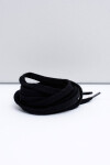 Corbby Cotton Black Flat Lace-up 150 cm