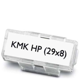 Phoenix Contact 0830721 KMK HP (29X8) držiak označenie Druh montáže: káblové spony Potlačiteľná plocha: 29 x 8 mm priehľadná Počet markerov: 100 100 ks; 0830721