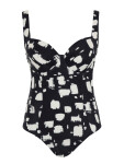 Swimwear Black Sand Balcony Swimsuit black sand print SW1720A 80DD