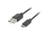 Lanberg Kábel USB-A 2.0 (M) - Micro USB-B (M) 3 m čierna / Kábel USB / rýchle nabíjanie 3.0 (CA-USBM-20CU-0030-BK)