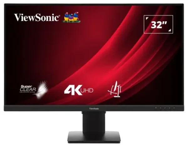 32" ViewSonic VG3208-4K čierna / Monitor / VA / 3840 x 2160 / 60 Hz / 4 ms / 300 cd/m2 / 2x HDMI / DP / repro / HAS (VG3208-4K)