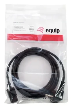 Equip CEE 7/7 90° - C13 čierny / Napájací kábel / 3 m / 250 V / 10 A (112121)
