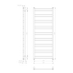 SAPHO - METRO DOS vykurovacie teleso 550x1430 biela mat IR430T