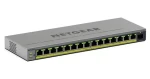 Netgear 16- Port Gigabit PoE+ PLUS sivá / Switch / 16× GbE / PoE+ 250,6 W (GS116EPP-100EUS)