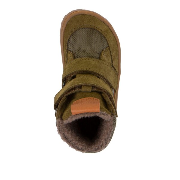 Chlapčenské zimné barefoot topánky TEX WINTER Olive Froddo G3160247-1 - 28