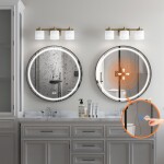 REA - Zrkadlo LED 50cm MMJ Black HOM-05511