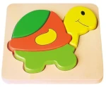 BABU Drevené puzzle Korytnačka