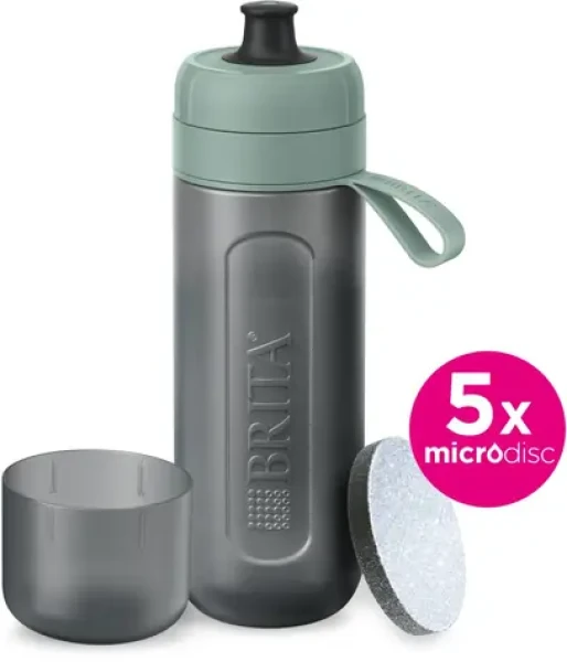 Brita Fill Go Active pastelová zelená / Filtračná fľaša na vodu / 5x filter (1059301)