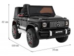 Mamido Elektrické autíčko Mercedes G63 AMG MAXI 4x4 čierne