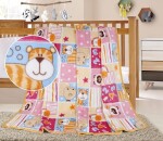 Detská deka ELLA 1003/119 N 100x155cm ružový patchwork