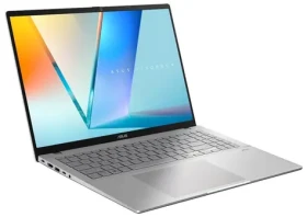 Asus Vivobook S16 strieborná / 16" WUXGA / Intel Core Ultra 7 255H 2.0GHz / 16GB / 1TB SSD / Intel Graphics / W11H (S3607CA-RP006W)