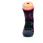 Little Shoes Ponožky šport hexagon kids bf black pink, 2 páry Veľkosť ponožiek: 20-24 EU EUR