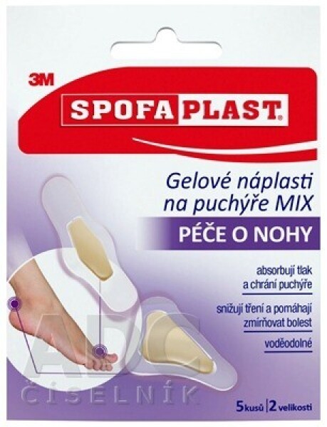 3M SPOFAPLAST č.913N Gélové náplasti na pľuzgiere 5 ks