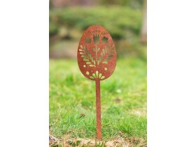 Záhradná dekorácia z cortenu Kraslica 2, 51 × 14 cm