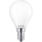 Philips Lighting 76343500 LED En.trieda 2021 F (A - G) E14 kvapkový tvar 4.3 W = 40 W teplá biela (Ø x d) 4.5 cm x 8.2 cm 1 ks; 76343500