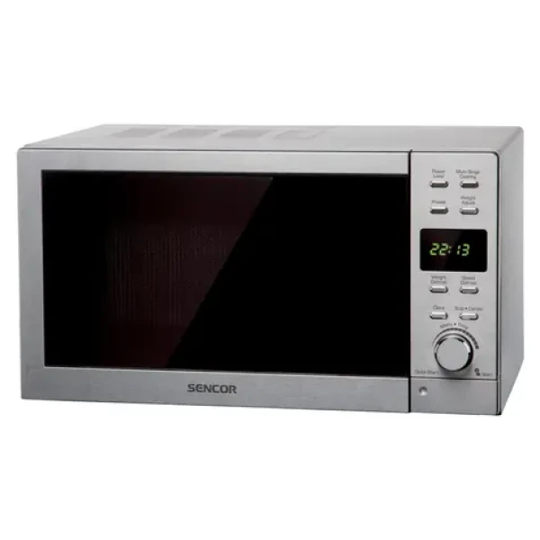 Sencor SMW 6022 strieborná / Mikrovlnná rúra / 800W / 20L (8590669083787)