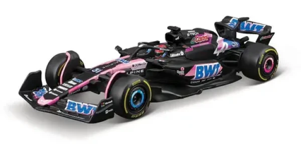Bburago RACE Formula F1 v dekoratívnom boxe - Team Alpine A524 (2024) #31 Esteban Ocon