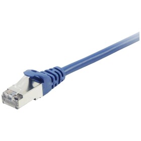 Equip 605534 RJ45 sieťové káble, prepojovacie káble CAT 6 S/FTP 5.00 m modrá pozlátené kontakty 1 ks; 605534