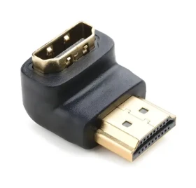 Nedis adaptér HDMI uhlový 90 ° čierny / Adaptér HDMI / Zástrčka - zásuvka (CVGB34901BK)